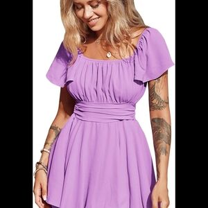 Chic Lavender Mini Dress